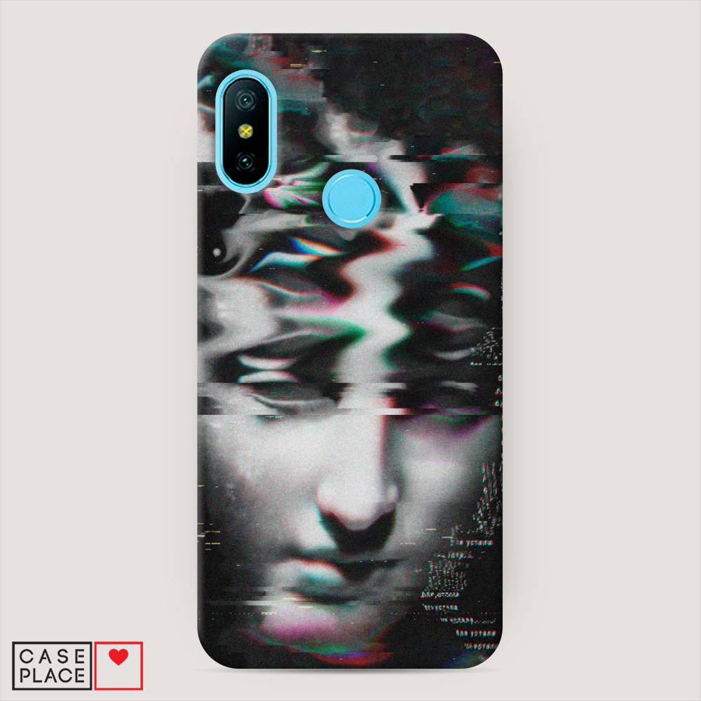 фото Пластиковый чехол "glitch art" на xiaomi redmi 6 pro awog