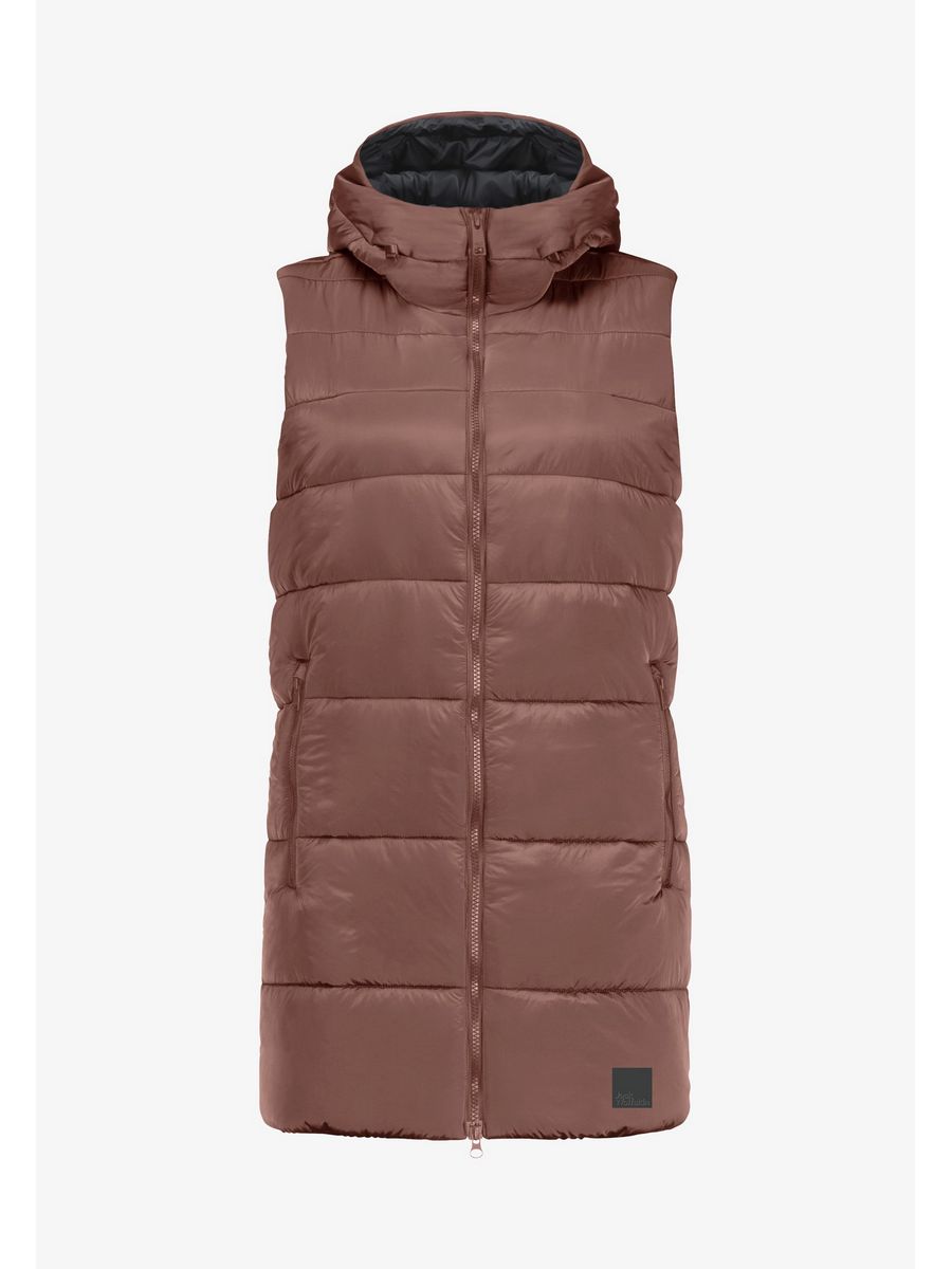 

Утепленный жилет женский Jack Wolfskin JA441F0HI коричневый XS, JA441F0HI