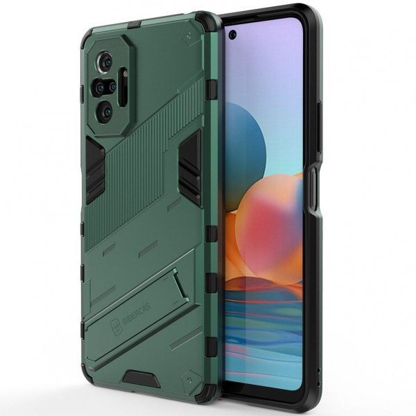 

Противоударный чехол Megatron для Xiaomi Redmi Note 10 Pro (Max) с защитой камеры, зеленый, Megatron