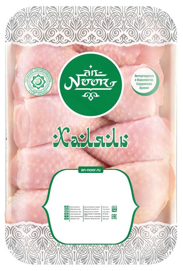 

Голень куриная An-Noor Халяль охлаждённая, 0,9-1 кг