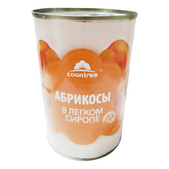 

Абрикосы Countree половинки в сиропе 425 г