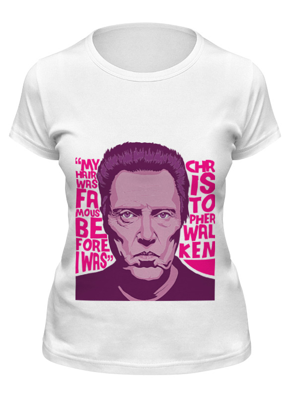 

Футболка женская Printio Christopher walken белая S, Белый, Christopher walken