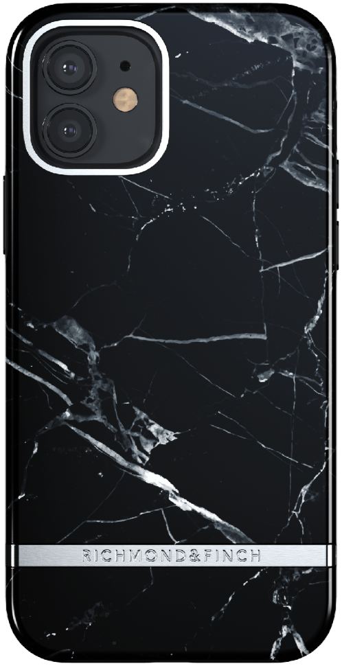 фото Чехол richmond & finch fw20 для iphone 12/12 pro, "черный мрамор" (black marble) (r43001) richmond finch