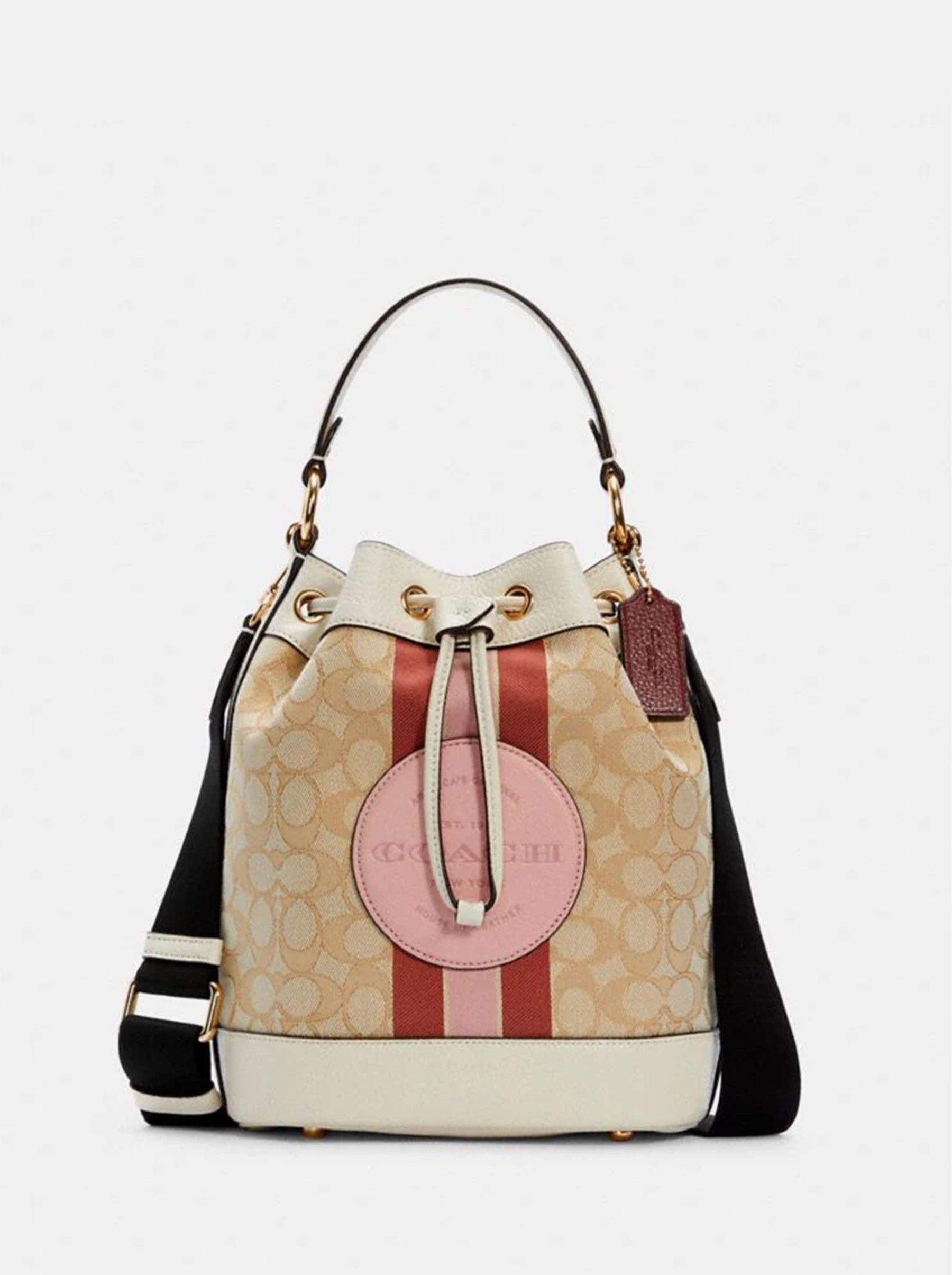 

Сумка женская Coach CH0153 бежевая;белая;розовая 24x12x21, Бежевый;белый;розовый, CH0153