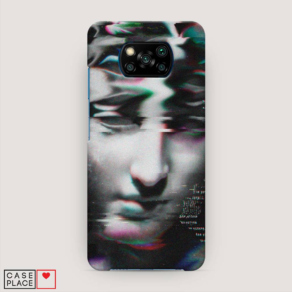 фото Пластиковый чехол "glitch art" на xiaomi poco x3 nfc awog