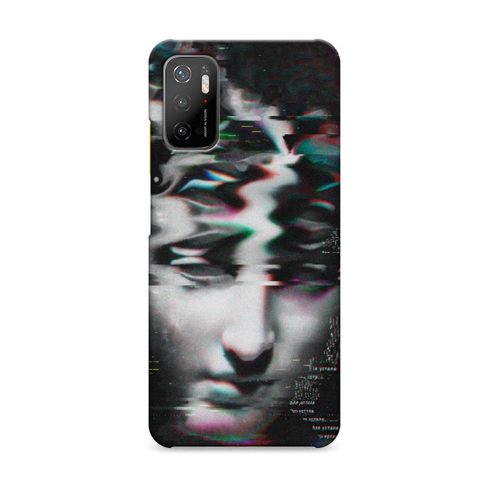 фото Пластиковый чехол "glitch art" на xiaomi poco m3 pro awog