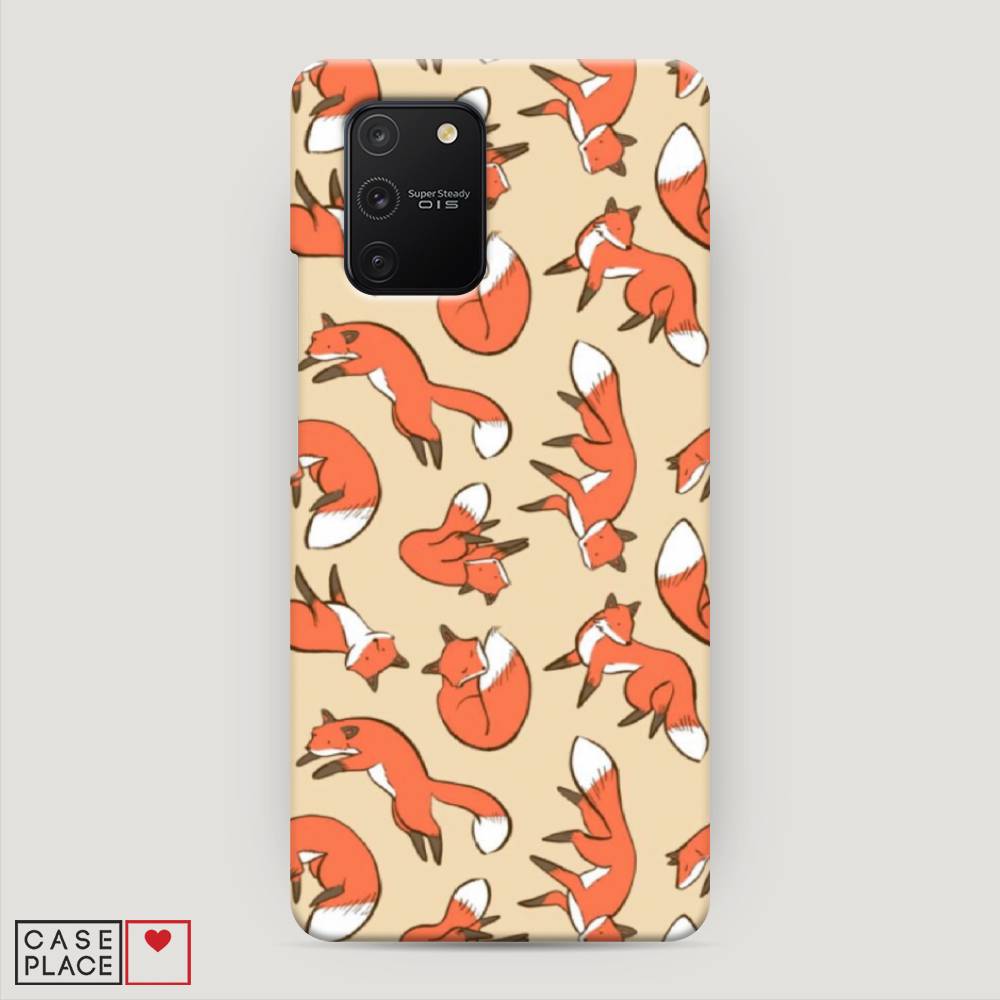 

Пластиковый чехол "Лисички фон" на Samsung Galaxy S10 Lite, 210020-2