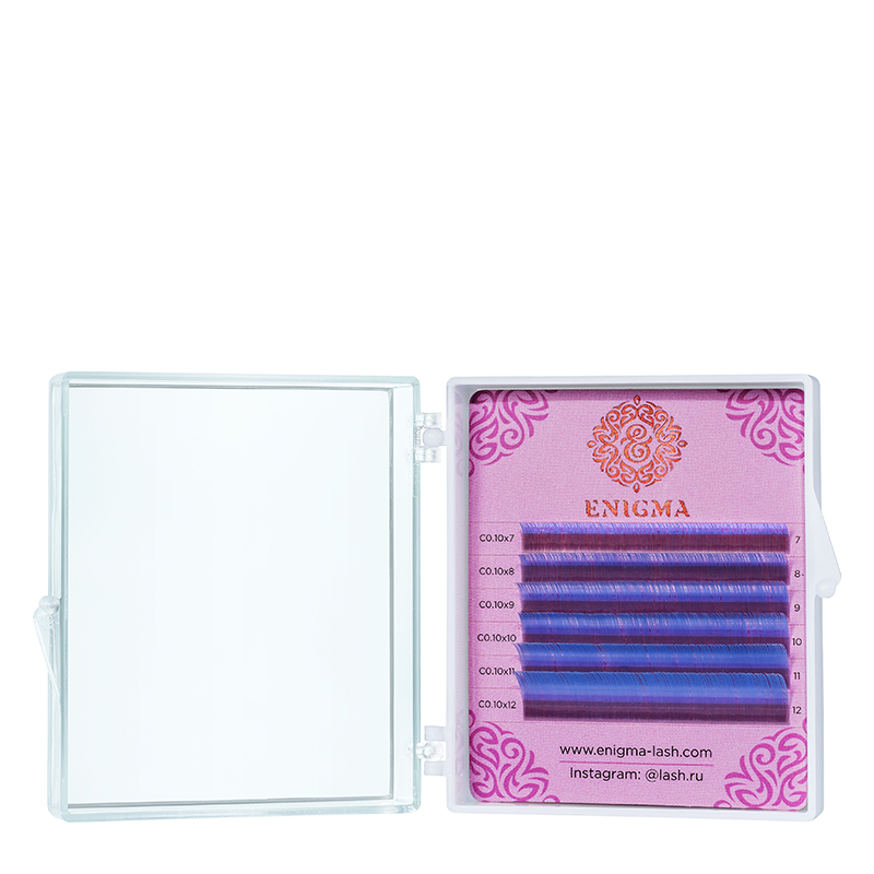 Aqua Enigma Colorful Eyelashes Mini 0.07 D 8-13 mm, 6 Lines