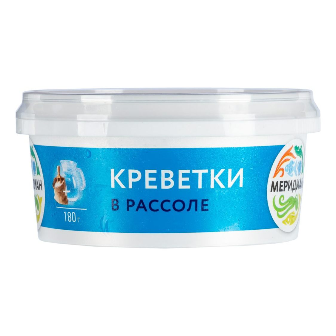 Креветки Меридиан Атлантис в рассоле 180 г