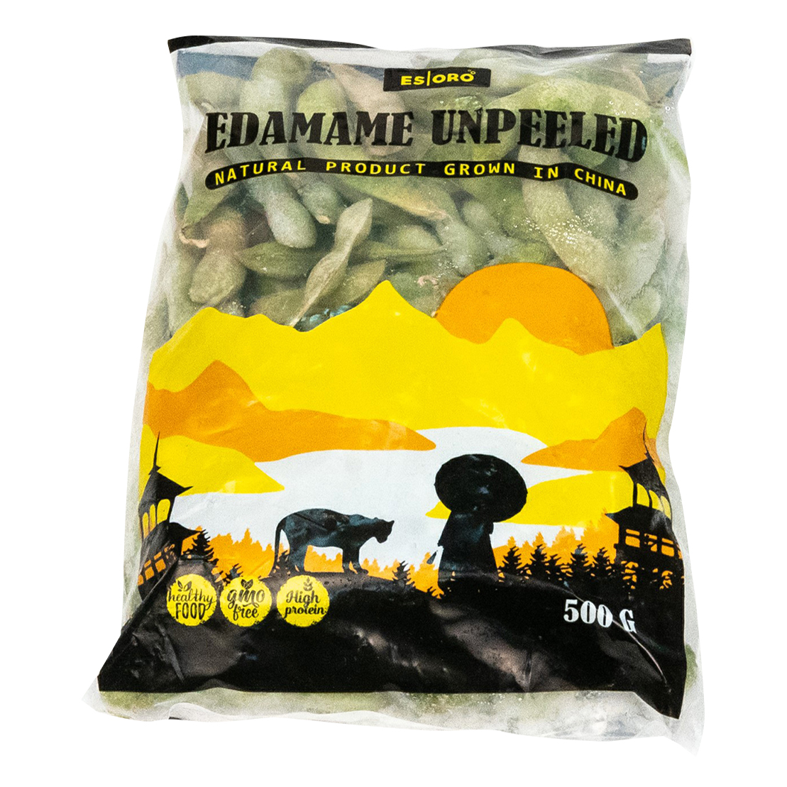 

Зеленые соевые бобы в стручках Ajinomoto Edamame свежезамороженные 500 г