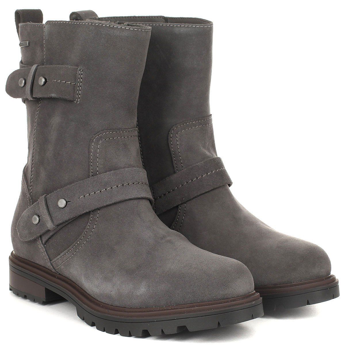

Полусапоги женские Clarks DoxburyWiseGTX 26129608 серые 37 EU, Серый, DoxburyWiseGTX 26129608