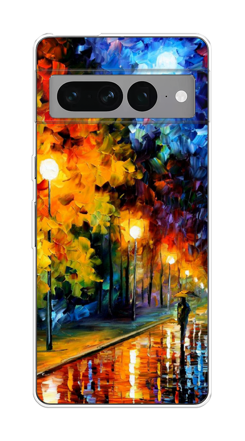 

Чехол на Google Pixel 7 Pro "Безлюдная улочка", Оранжевый;желтый;синий, 271350-1