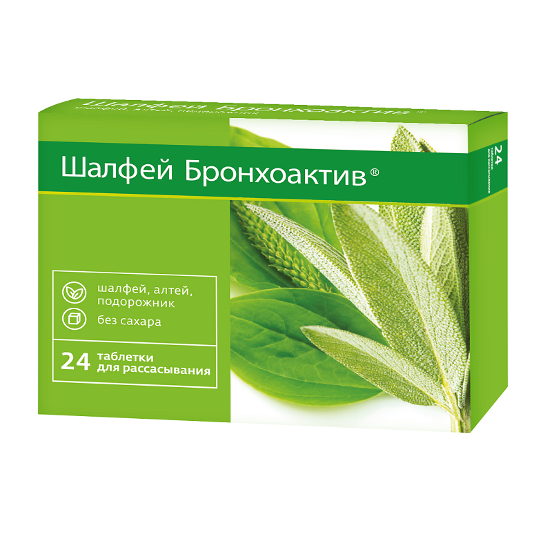 

PL Шалфей Бронхоактив таб.д/рассас.24 шт.