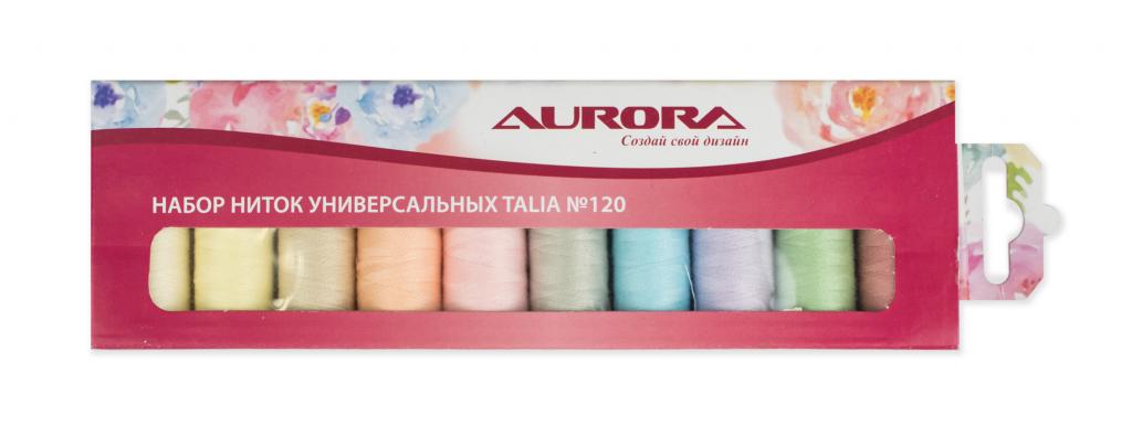 фото Набор ниток универсальных talia №120 (арт. au-1204) aurora