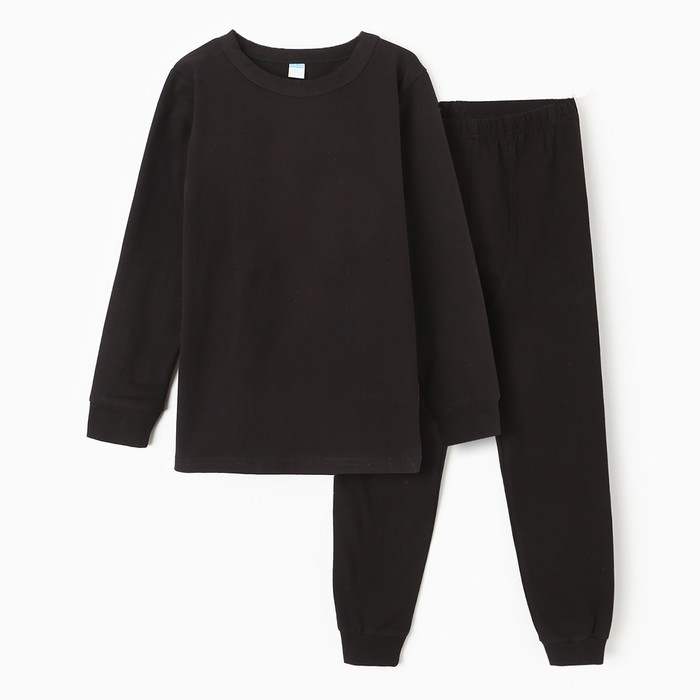 Комплект для мальчиков (джемпер, брюки), ТЕРМО, цвет черный, рост 152 см