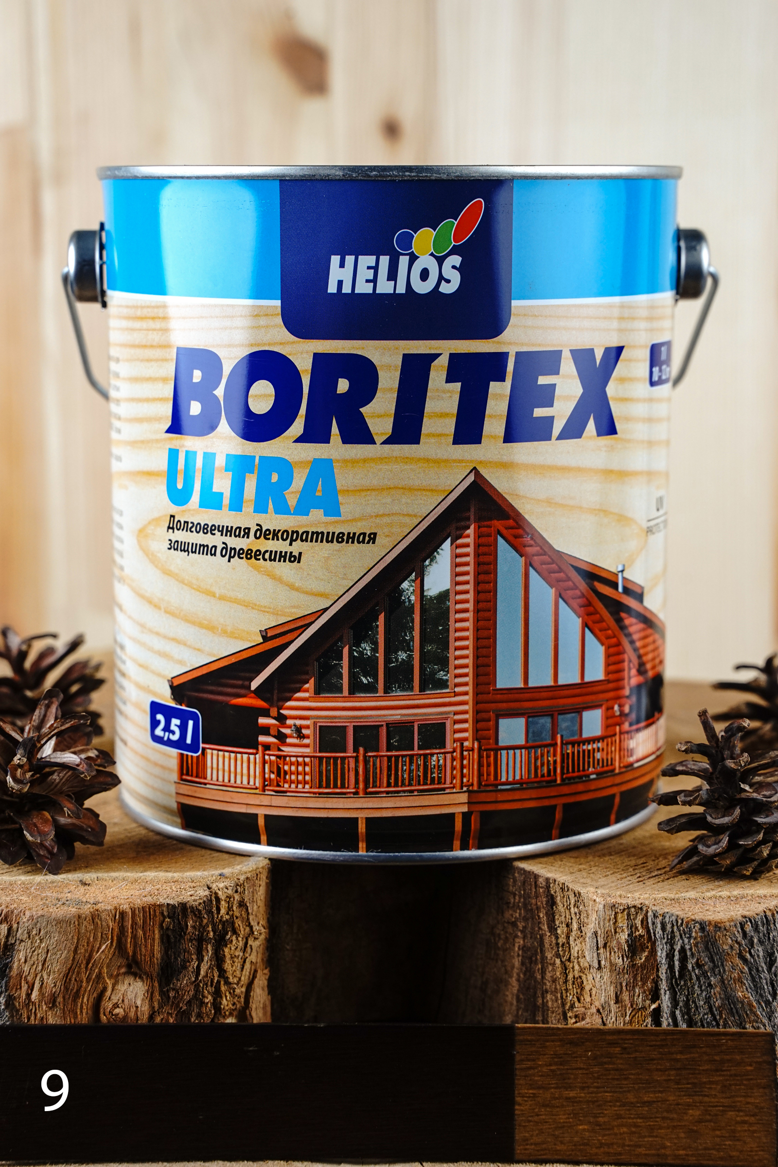 

Helios Boritex Classic 10 л № 9 Палисандр, Коричневый