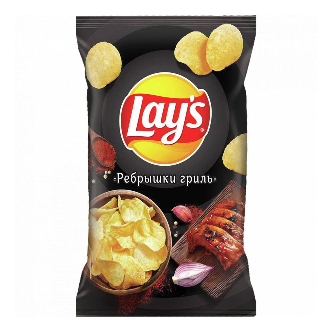 фото Чипсы картофельные lay's ребрышки гриль 81 г