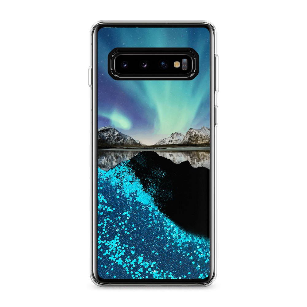 

Чехол Awog на Samsung Galaxy S10 "Горное озеро и сияние", Разноцветный, 27093-1