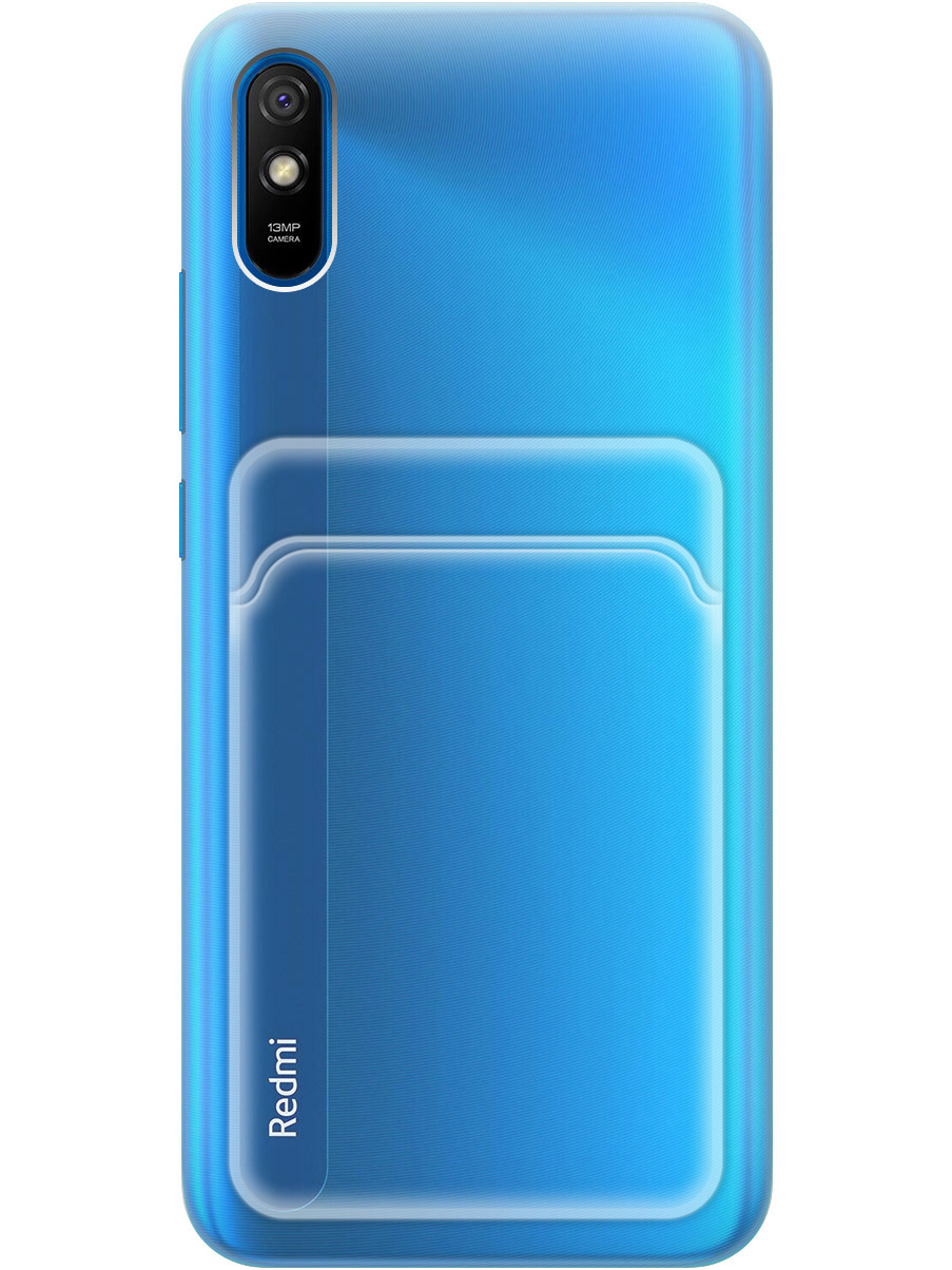 

Силиконовый чехол на Xiaomi Redmi 9A прозрачный, 20012020