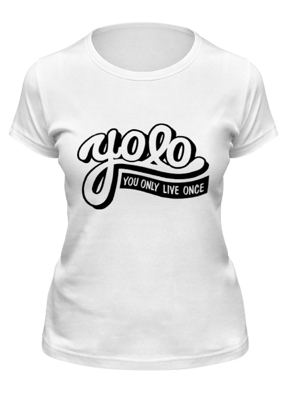 

Футболка женская Printio Yolo (you only live once) белая 2XL, Белый, Yolo (you only live once)