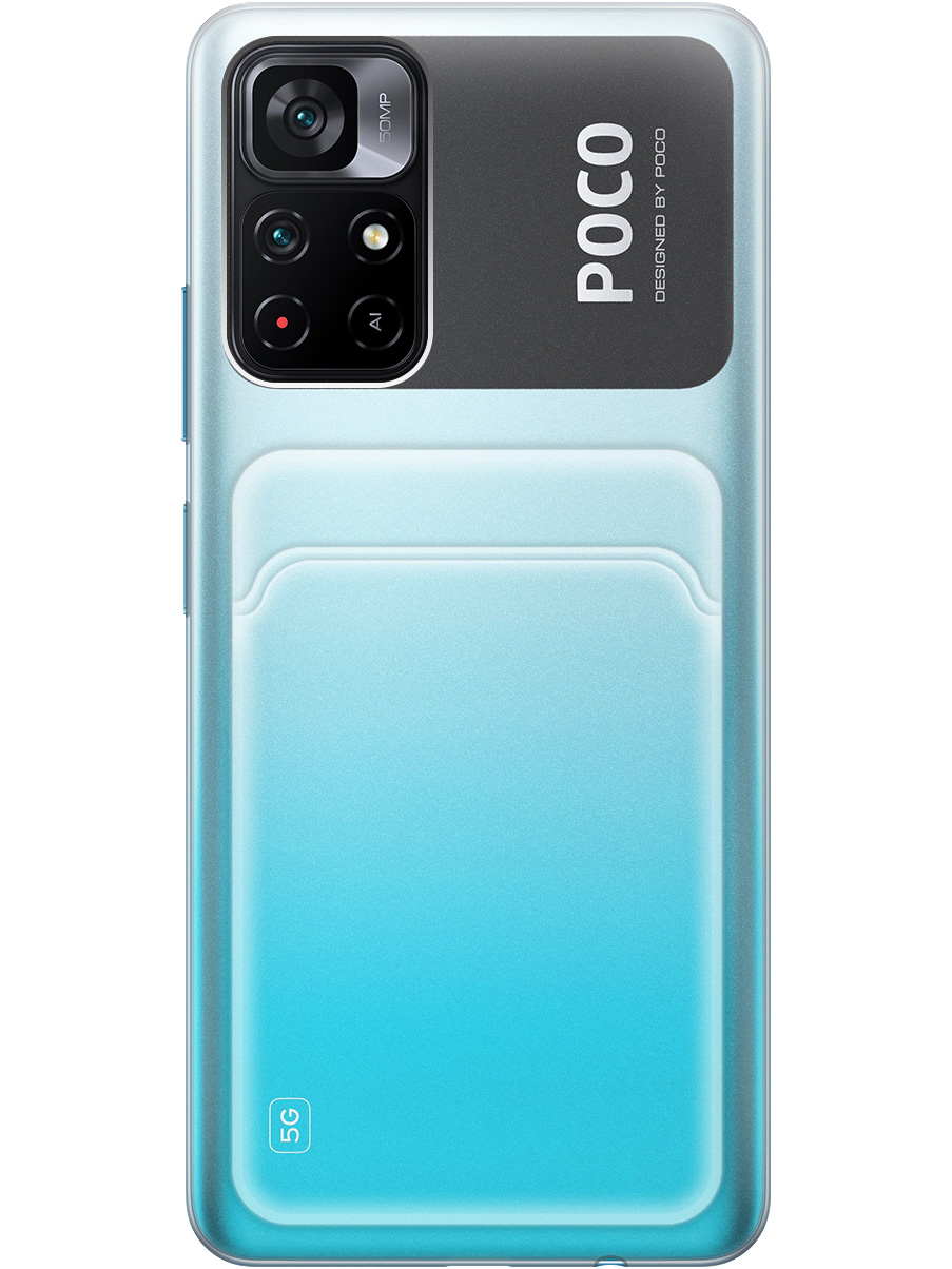 

Силиконовый чехол на Poco M4 Pro 5G прозрачный, 20012064