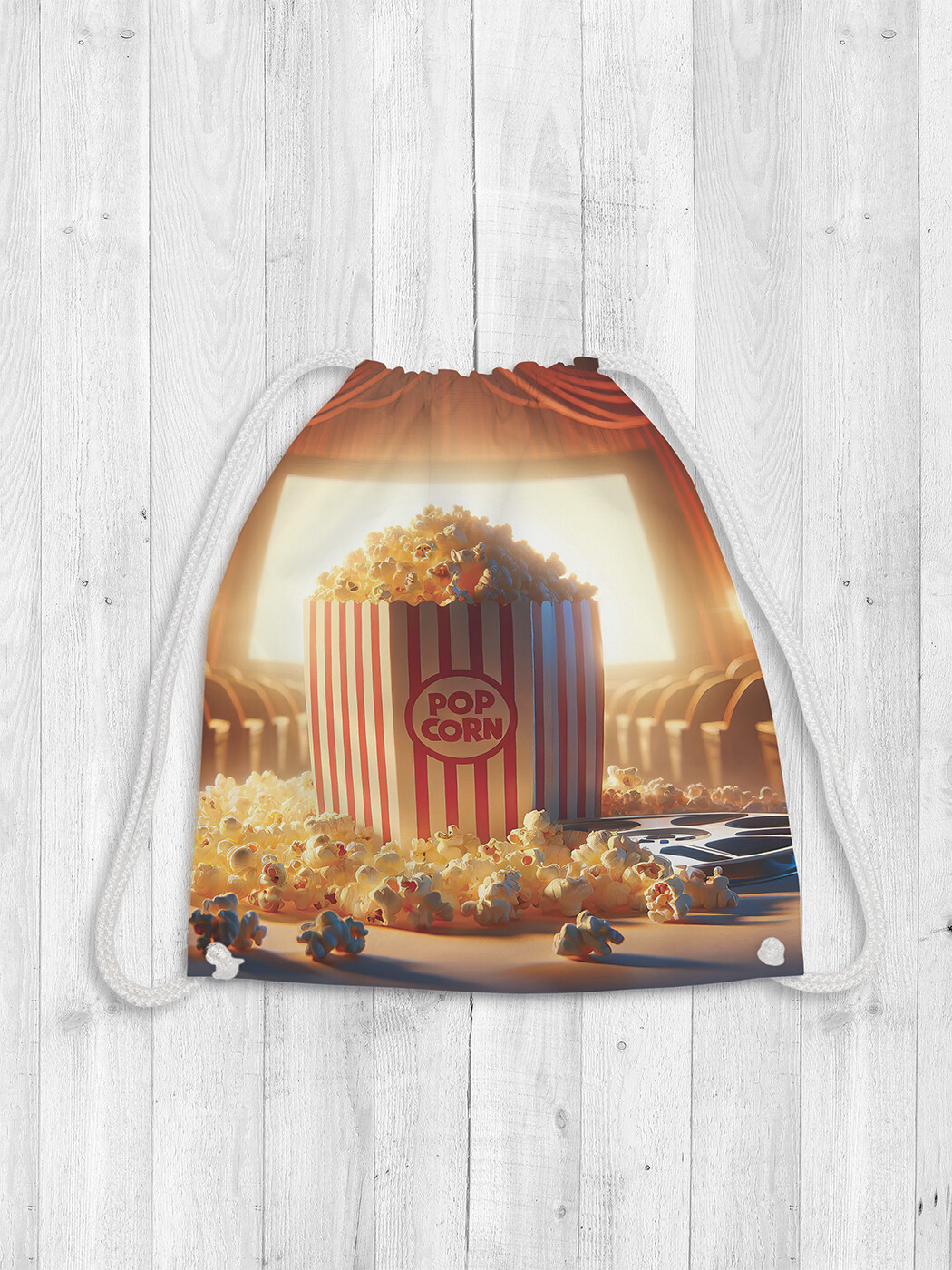 

Сумка мешок для обуви JoyArty Попкорн в кино 38x40 bpa sd3245, Красный, Попкорн в кино