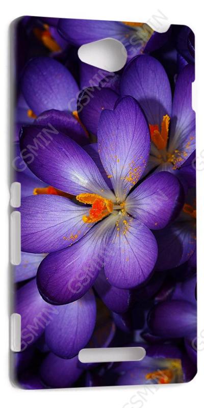 

Чехол NoBrand для Sony Xperia C Дизайн 158, Белый