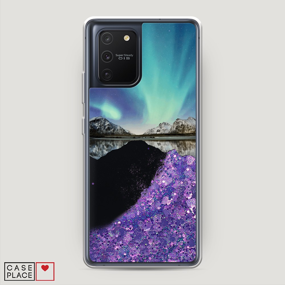 

Чехол Awog на Samsung Galaxy A91/S10 Lite "Горное озеро и сияние", Разноцветный, 29992-1