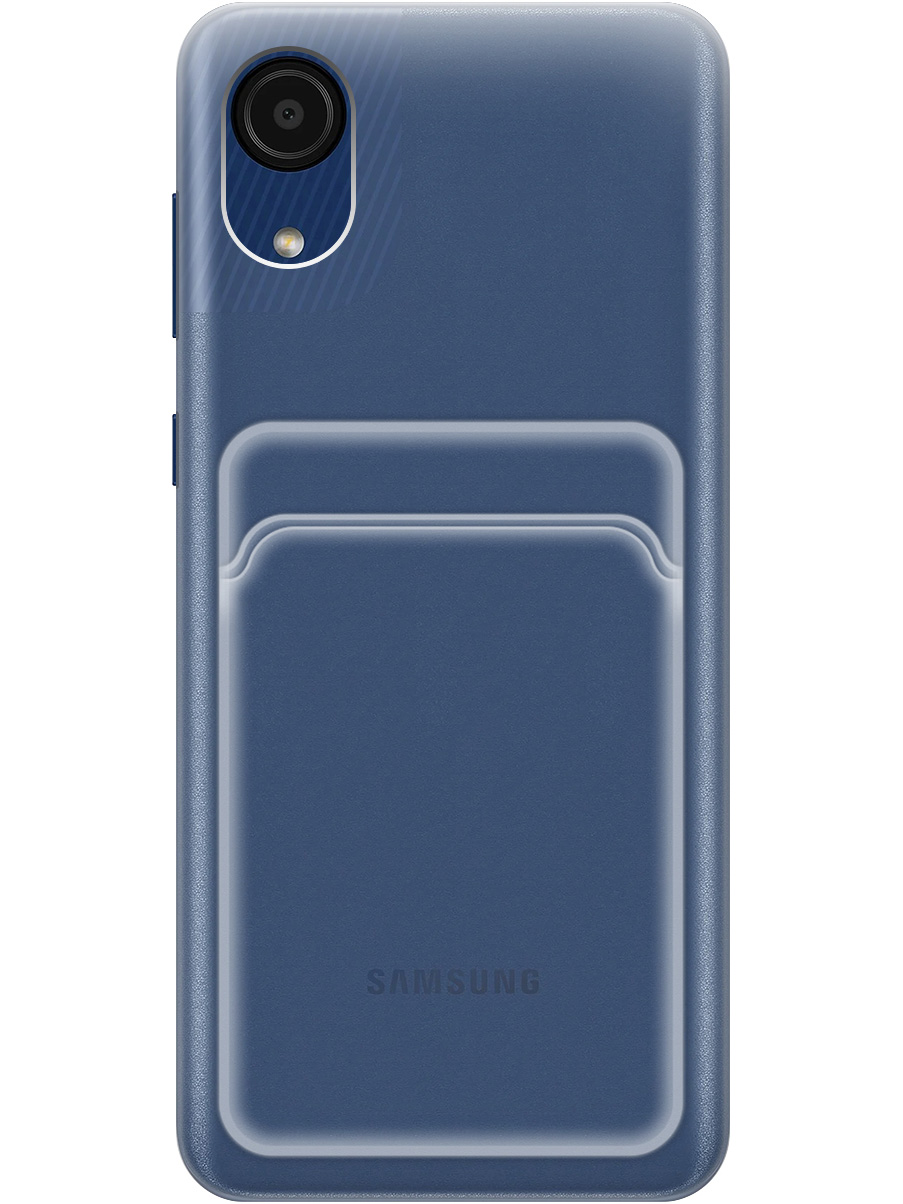 

Силиконовый чехол на Samsung Galaxy A03 Core прозрачный, 20012042