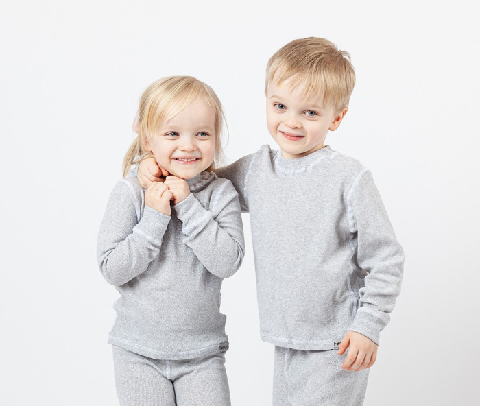 Термобелье детское верх Forest kids Cotton, серый, 128