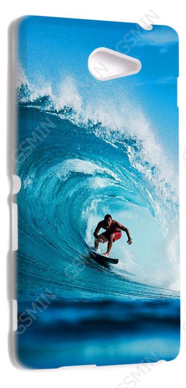 

Чехол NoBrand для Sony Xperia M2 Дизайн 107, Белый