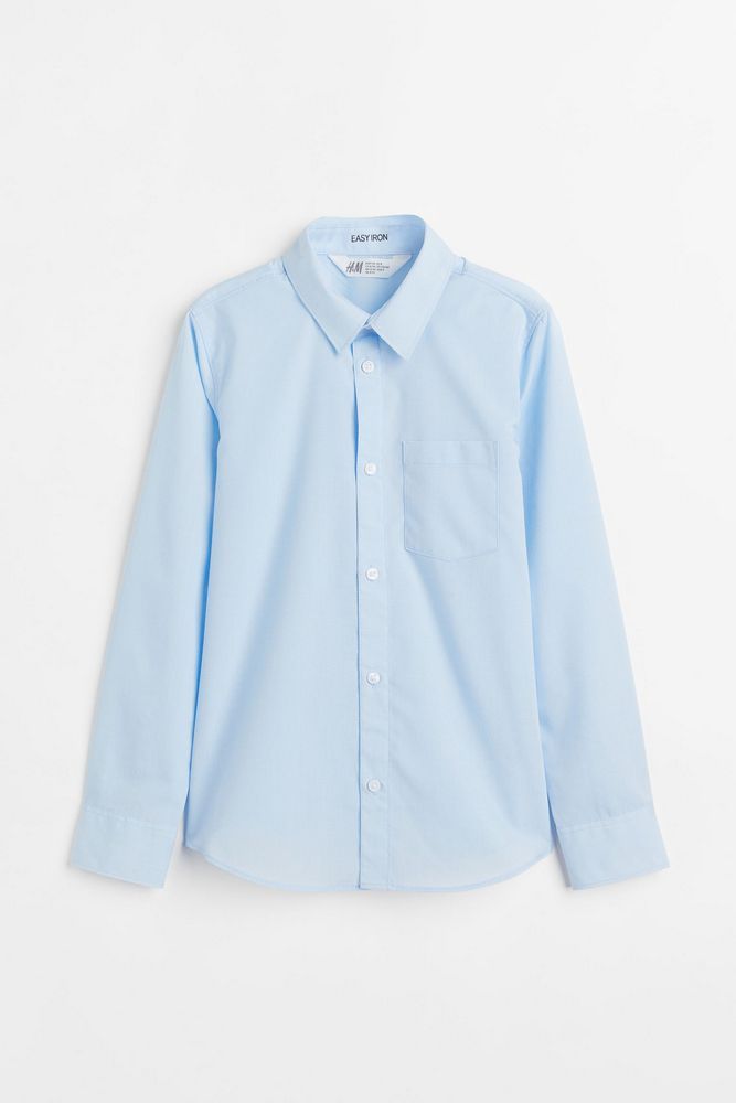 

Рубашка детская H&M 0337777, Светло-синий, 170, Голубой, 0337777
