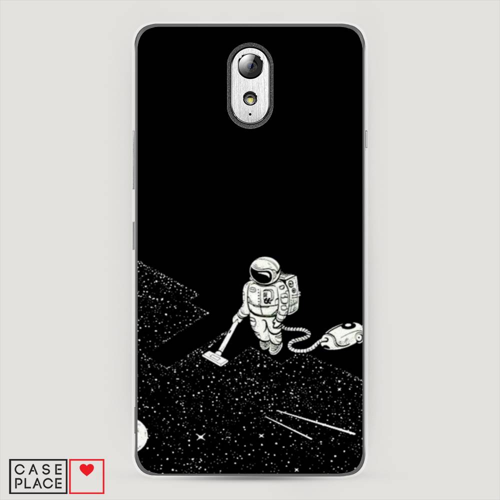 фото Чехол awog "космонавт с пылесосом" для lenovo vibe p1m