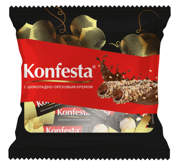 Конфеты Konfesta с шоколадно-ореховым кремом 180 г