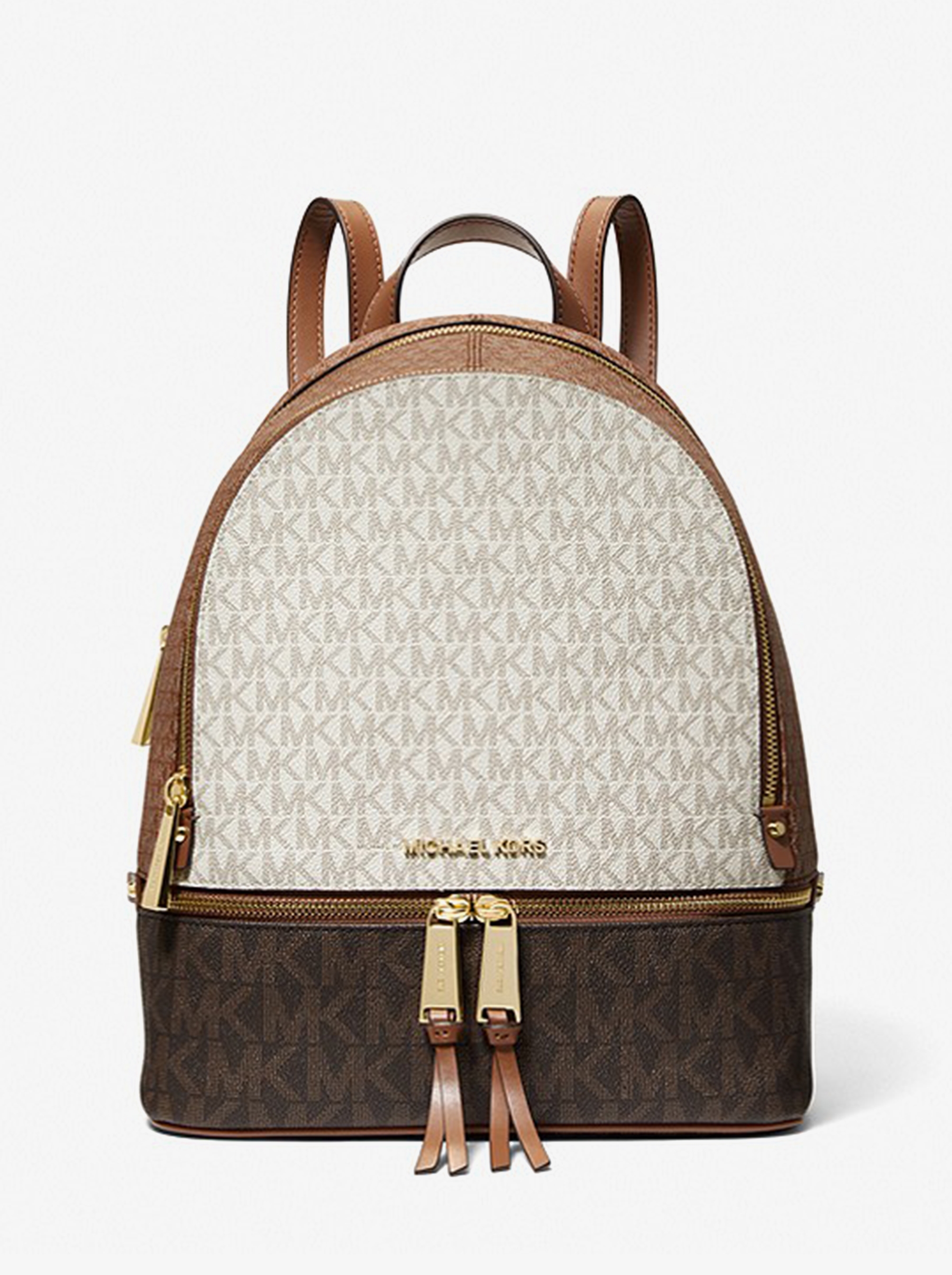 

Рюкзак женский Michael Kors B00682 белый/ коричневый, 32х13х26 см, B00682