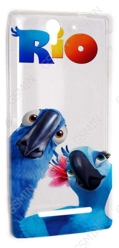 

Чехол NoBrand для Sony Xperia C3 Дизайн 17, Разноцветный