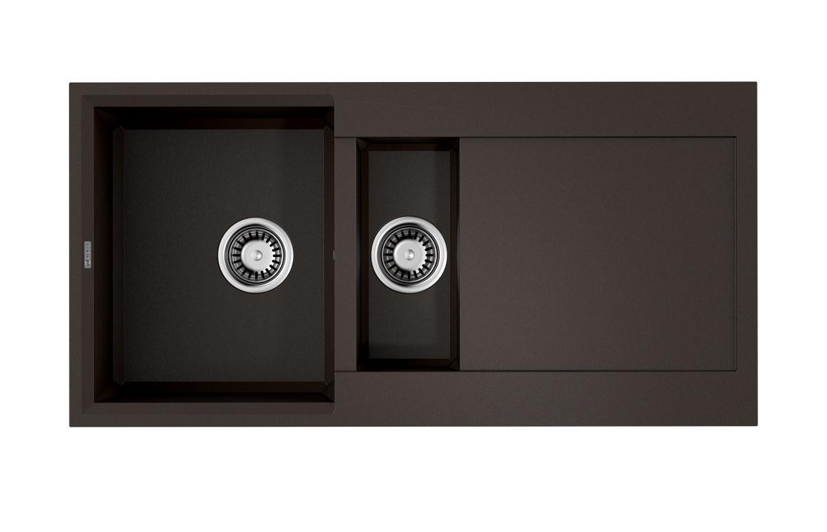 

Мойка для кухни Omoikiri SAKAIME 100-2 DC темный шоколад 4993896, Коричневый, Sakaime 2 с крылом