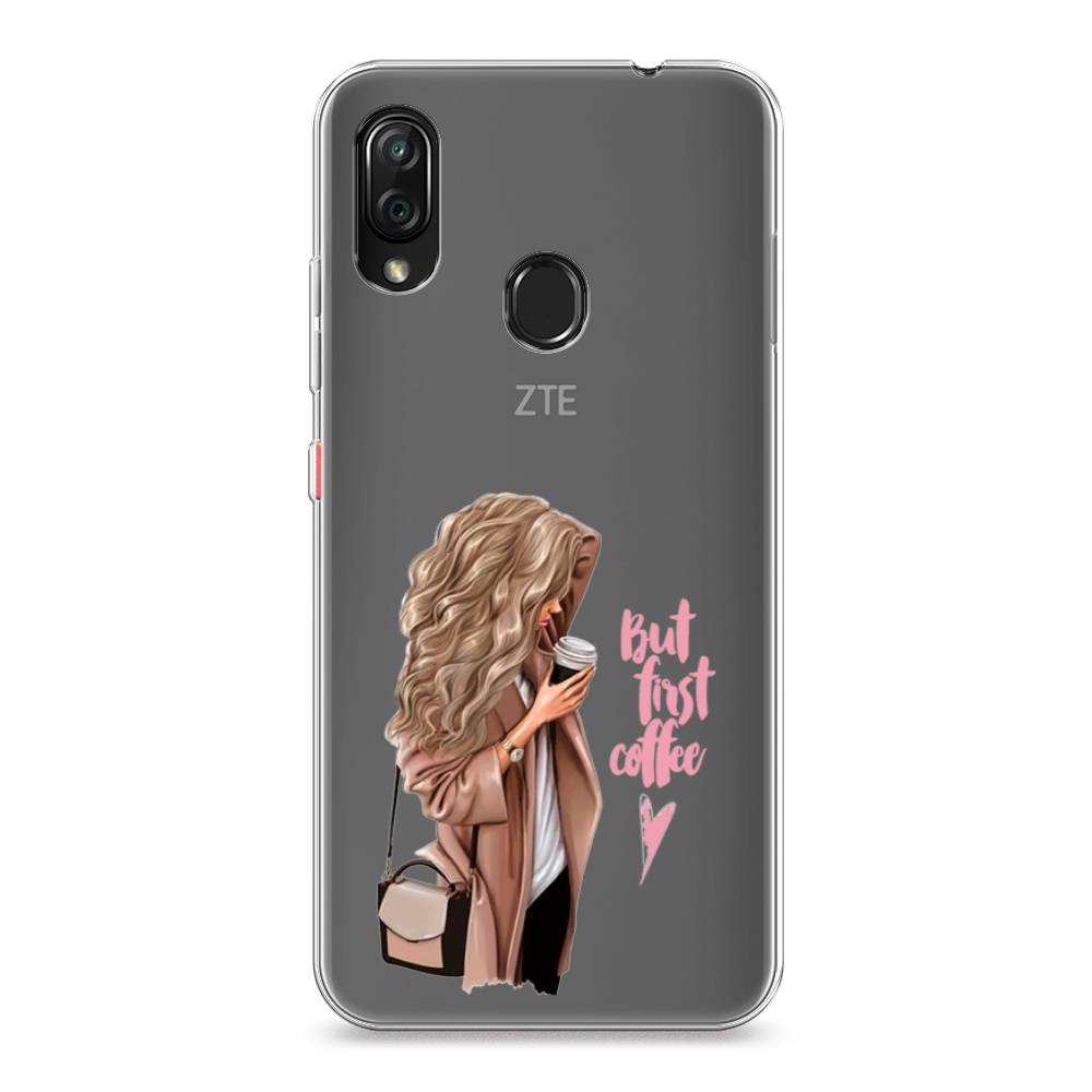 

Силиконовый чехол "Девушка с кофе" на ZTE Blade V10 Vita, Девушка с кофе