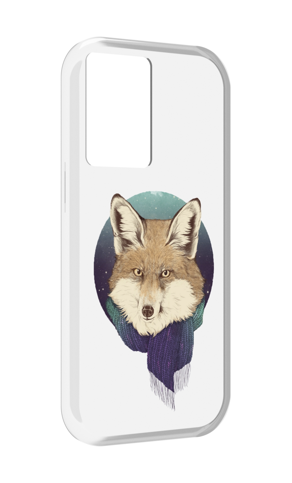 Чехол MyPads Лиса с шарфом для OnePlus Nord N20 SE