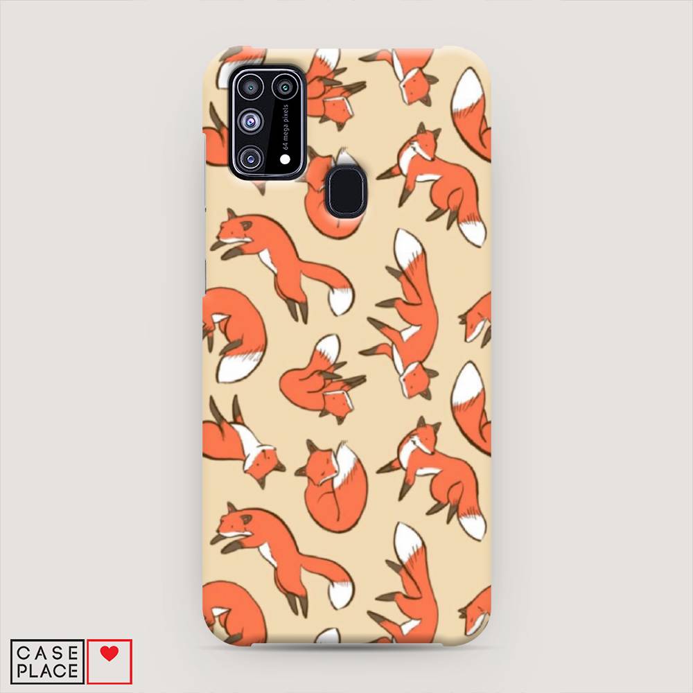 

Пластиковый чехол "Лисички фон" на Samsung Galaxy M31, 2100720-2