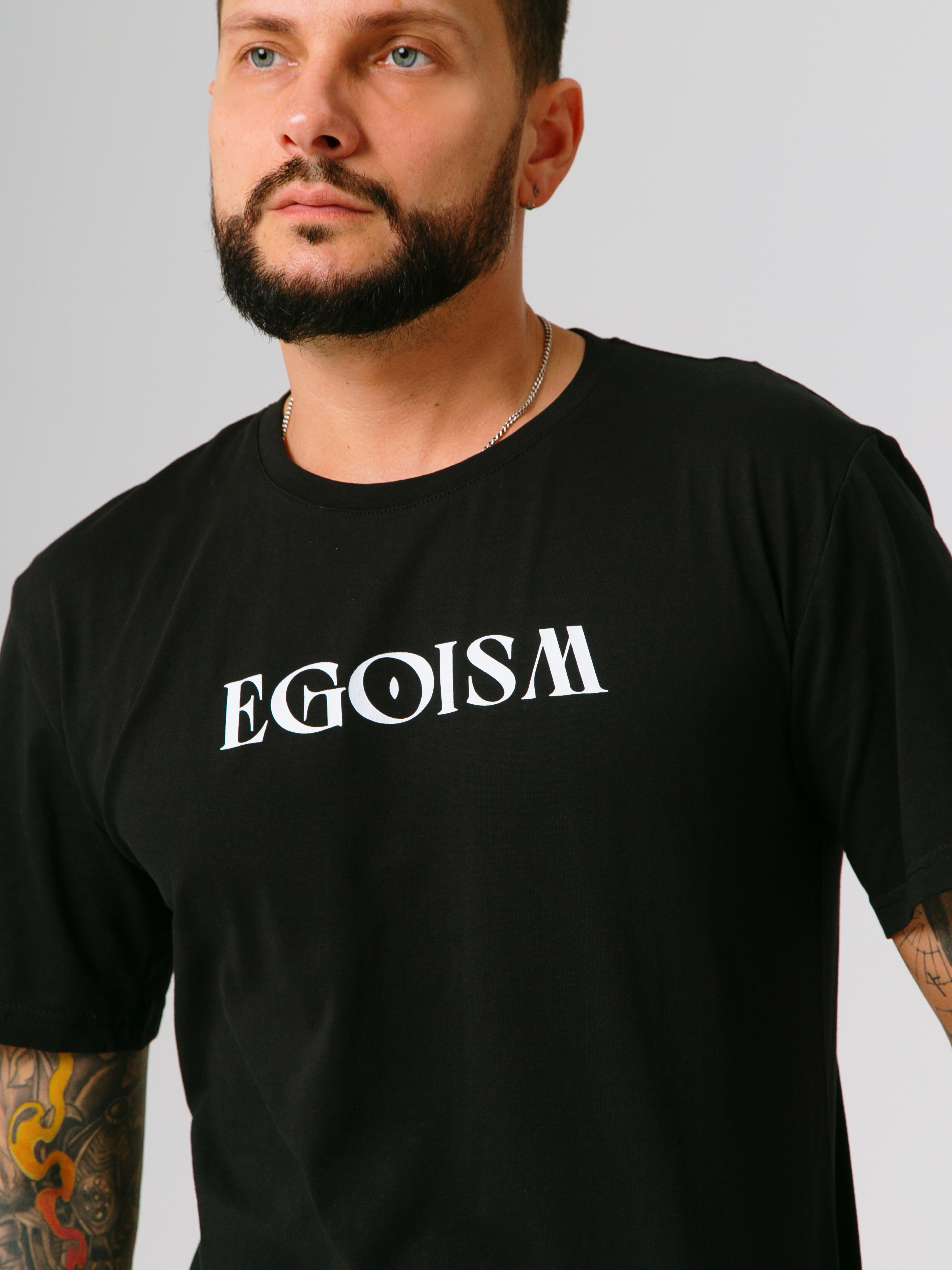 

Футболка мужская Ohana market EGOISM черная 54 RU, Черный, EGOISM