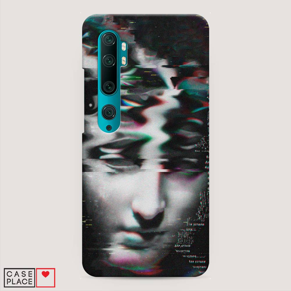 фото Пластиковый чехол "glitch art" на xiaomi mi note 10 awog