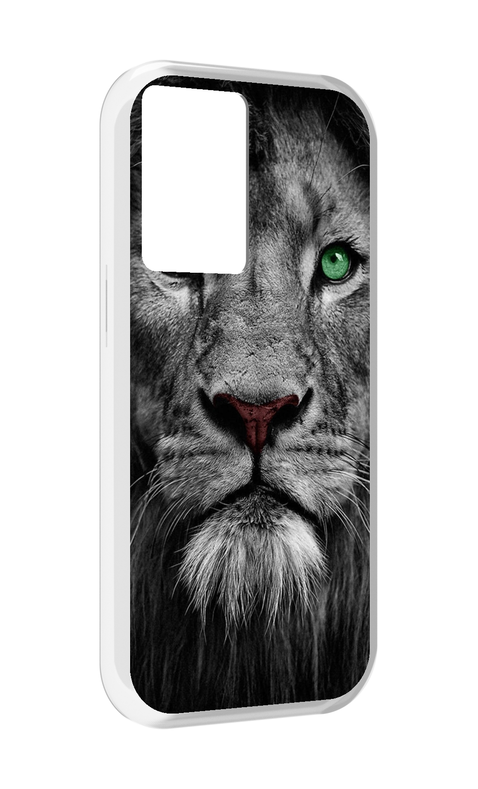 

Чехол MyPads Лев-зеленоглазый мужской для OnePlus Nord N20 SE, Прозрачный, Tocco