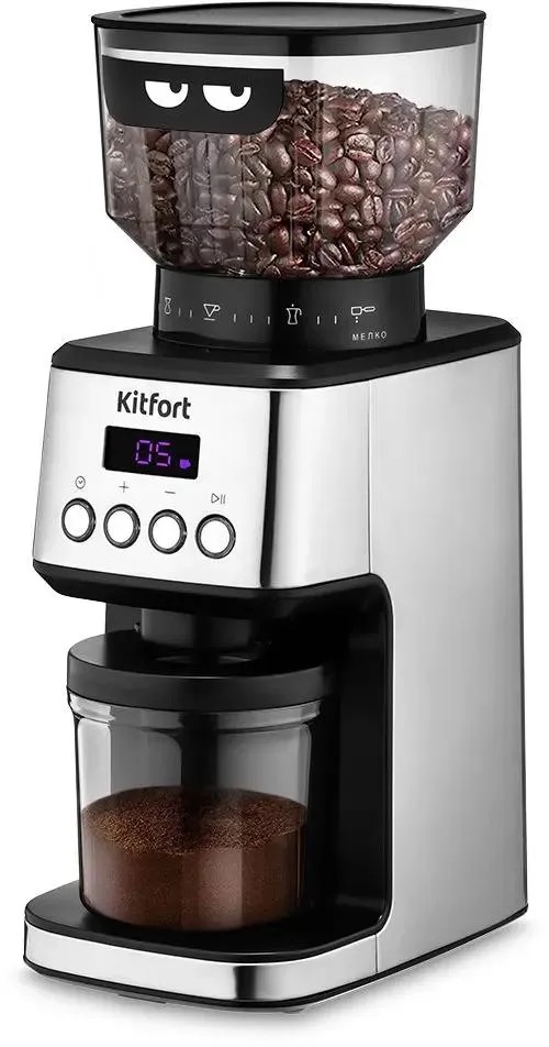 

Кофемолка KitFort КТ-790, нержавеющая сталь