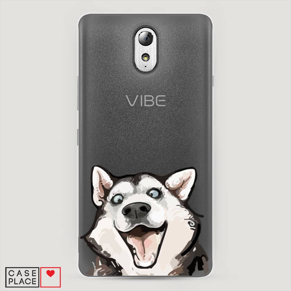 

Чехол Awog на Lenovo Vibe P1m / Леново Vibe P1m "Радостный хаски", Белый;голубой;черный, 111350-1
