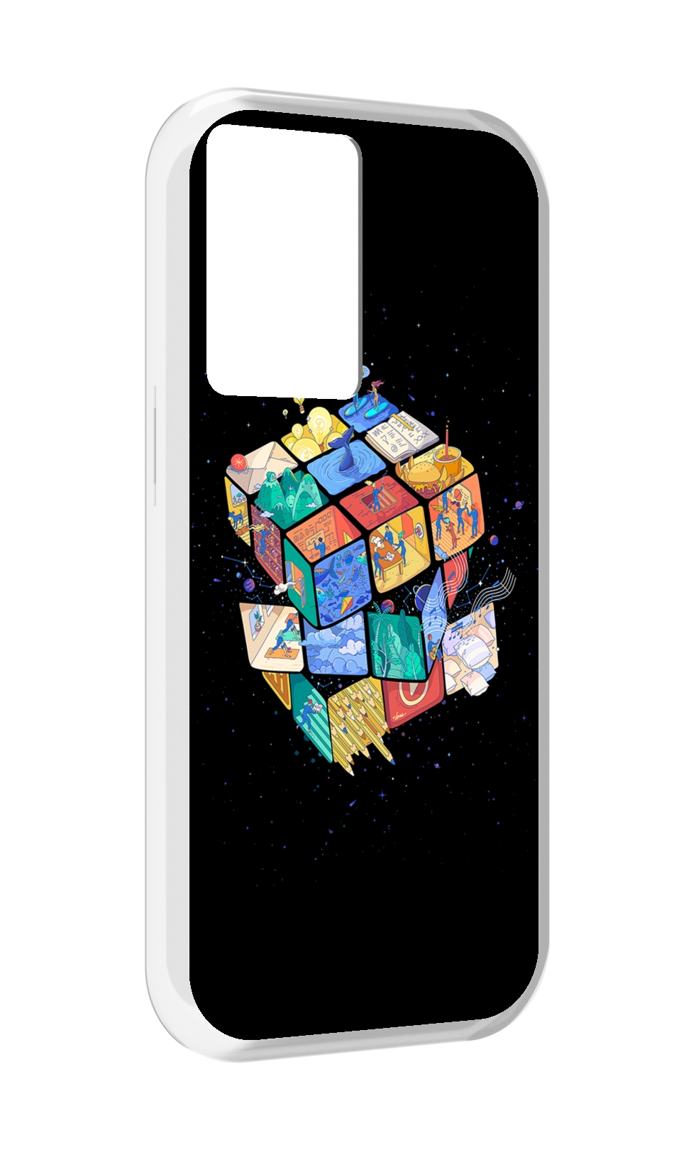 

Чехол MyPads Кубик-Рубика для OnePlus Nord N20 SE, Прозрачный, Tocco