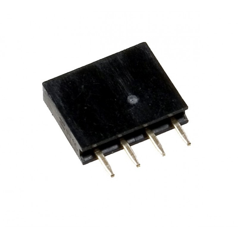 

Гнездо на плату PBS-4 (DS1023-1x4), прямое черное