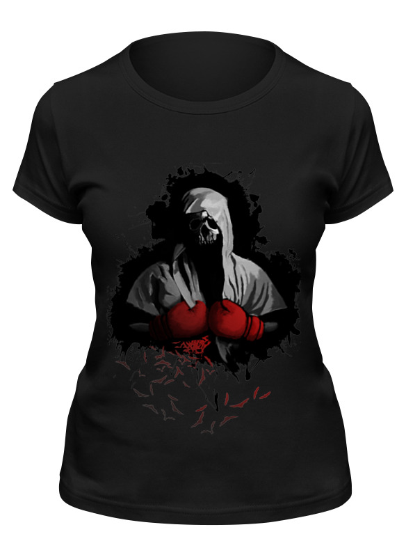 

Футболка женская Printio Мертвец боксёр черная XL, Черный, Мертвец боксёр