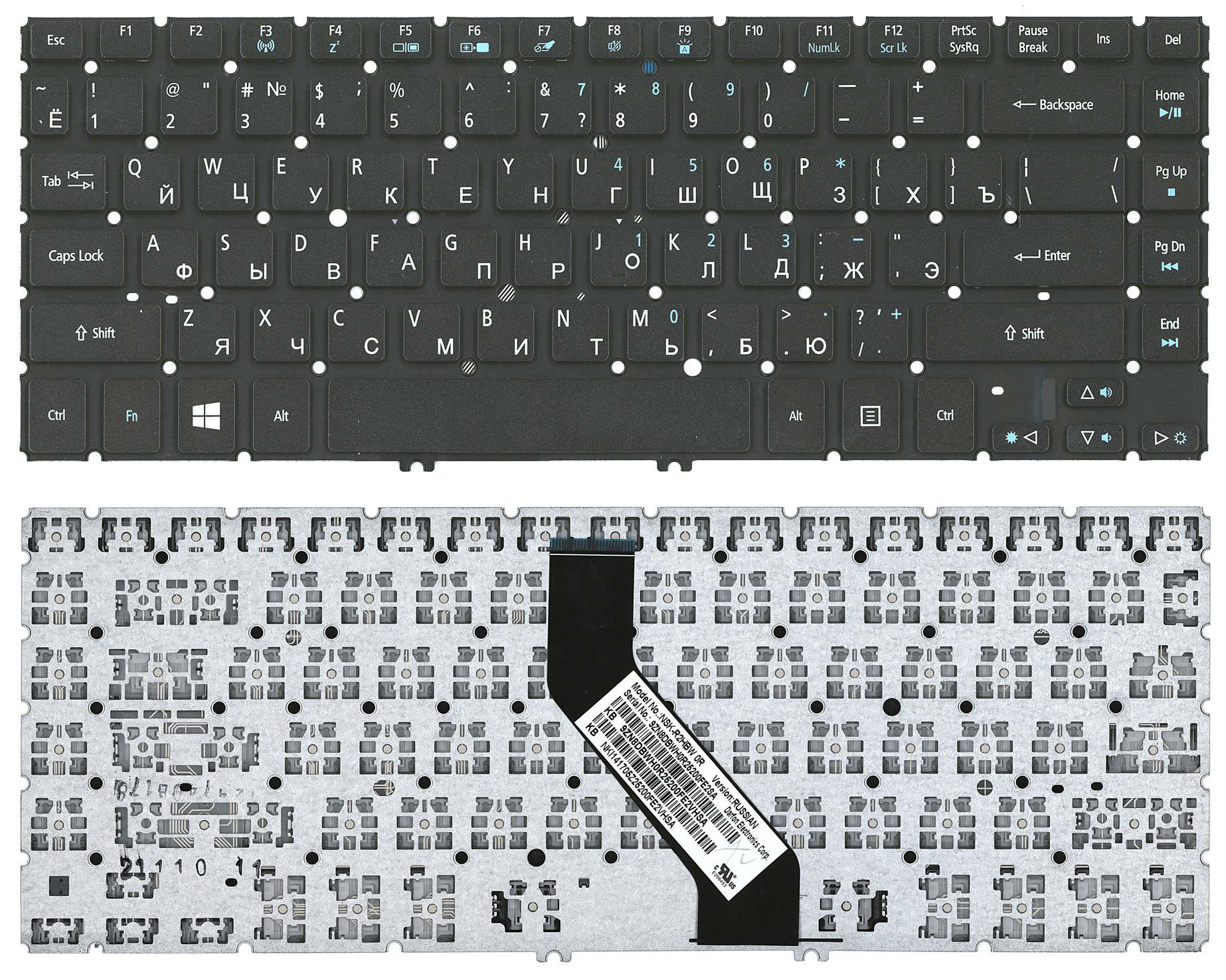 Клавиатура OEM для ноутбука Acer Aspire V5, V5-431, V5-431G, V5-431P, V5-431PG, V5-471