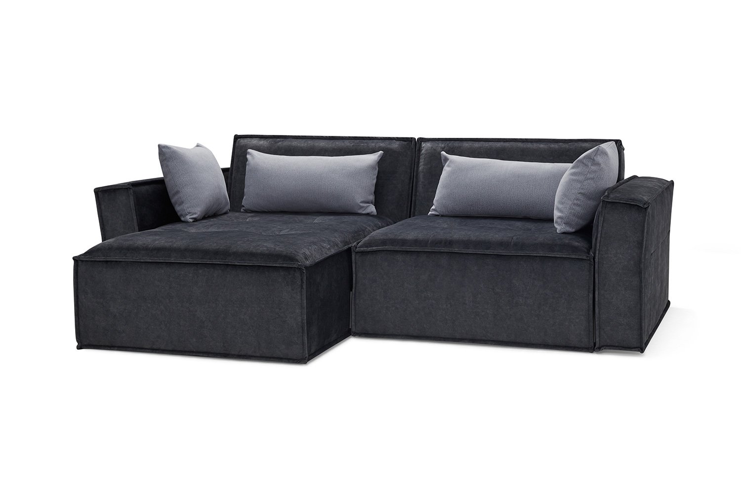 

Угловой диван-кровать SOLANA Норфолк универсальный угол 246х163х80 см, графит, 80438724